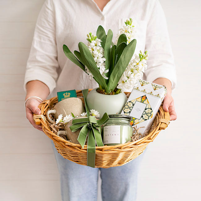 Willow Bread Basket Tray Round Natural (42cmDx14cmH)
