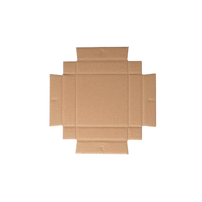 Posy Box Lid Mini Matte Kraft Pack 5 (14x14x3.5cmH)