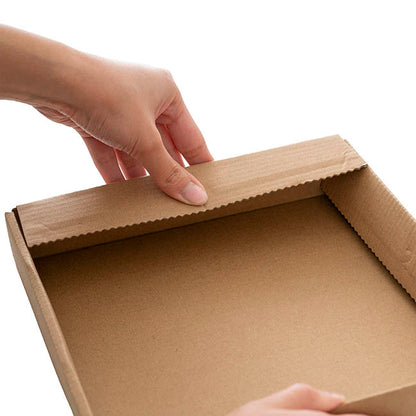 Posy Box Lid Large Kraft Brown Pack 5 (22x22x4cmH)