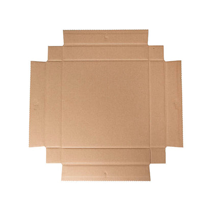 Posy Box Lid Large Kraft Brown Pack 5 (22x22x4cmH)
