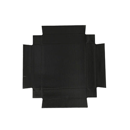 Posy Box Lid Medium Gloss Black Pack 5 (16.5x16.5x4cmH)