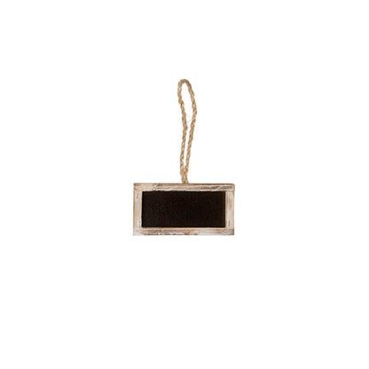 Hanging Chalkboard Rectangle Mini Landscape Brown (5x10cm)