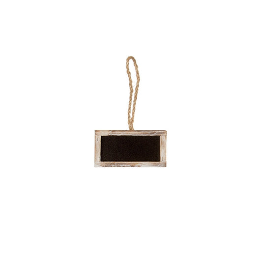 Hanging Chalkboard Rectangle Mini Landscape Brown (5x10cm)