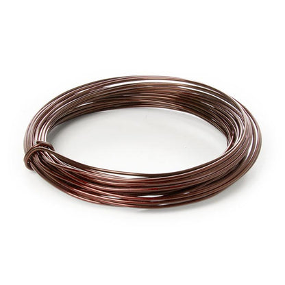 Wire Aluminium 2mmx12m 12 gauges 100g Brown