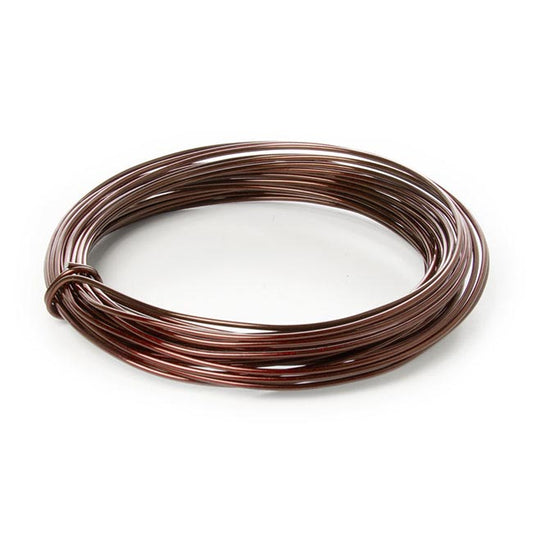 Wire Aluminium 2mmx12m 12 gauges 100g Brown