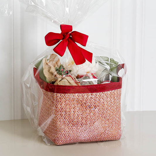 Cello Hamper Bag 40mic Small Pack 100 Clear (35Wx45cmH)