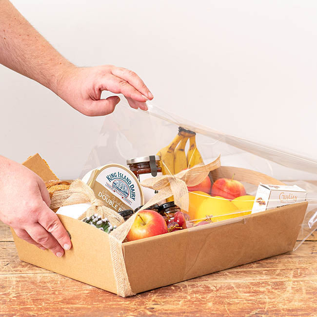 Cello Hamper Bag 35mic Medium Pack 50 Clear (48Wx75cmH)