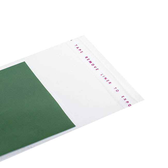 Cello Bag Self Seal 48mic Pack 100 Clear (6x10cmH) Bus Card