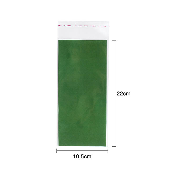 Cello Bag Self Seal 48mic Pack 100 Clear (10.5x22cmH) DL