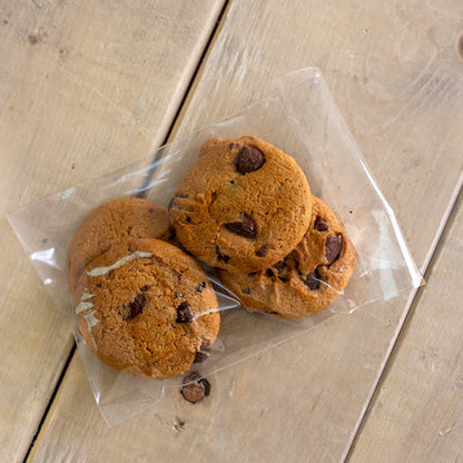 Cello Bag Self Seal 48mic Pack 100 Clear (16.5x11.5cmH)