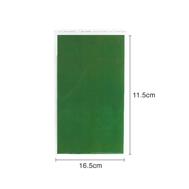 Cello Bag Self Seal 48mic Pack 100 Clear (16.5x11.5cmH)