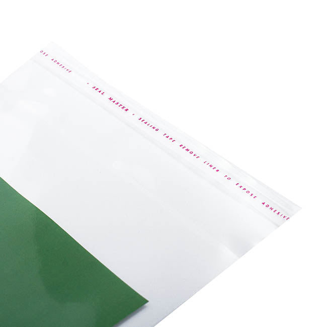 Cello Bag Self Seal 48mic Pack 100 Clear (16.5x11.5cmH)