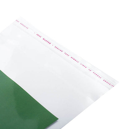 Cello Bag Self Seal 48mic Pack 100 Clear (16.5x11.5cmH)