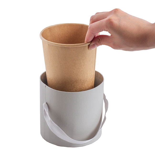 Paper Container Round 850ml Single Kraft (11.5Dx12cmH)