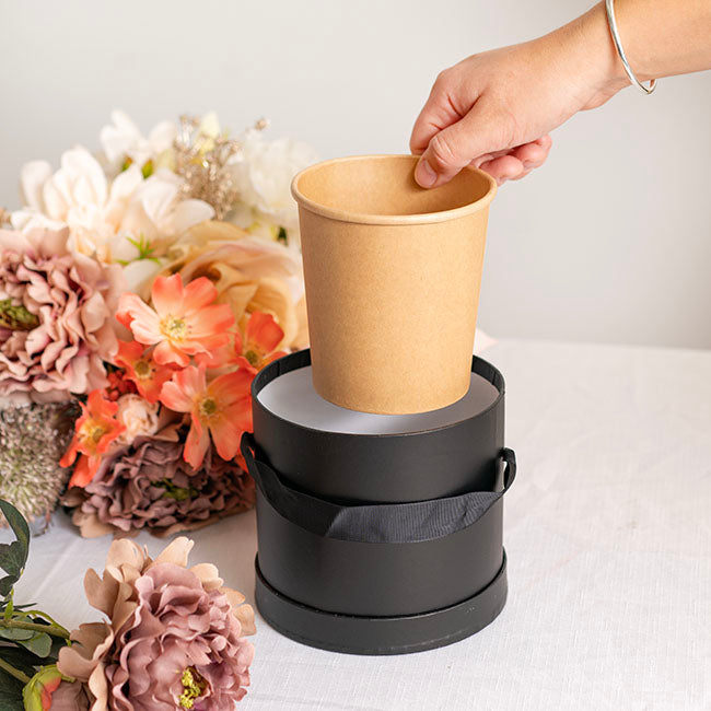 Paper Container Round 850ml Single Kraft (11.5Dx12cmH)