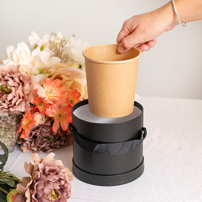 Paper Container Round 850ml Single Kraft (11.5Dx12cmH)