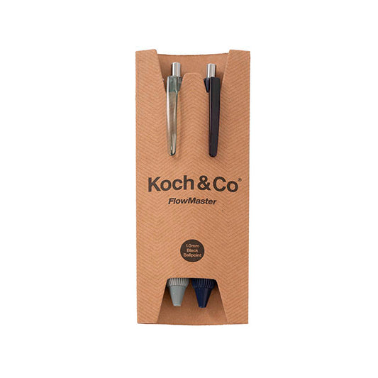 Koch & Co FlowMaster Ballpoint Pen Pack 2 Black