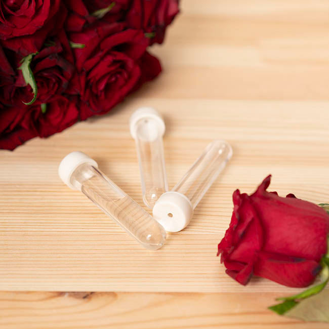 Vials Clear Premium Small 8mL with Cap Pack 50 (8cmH)