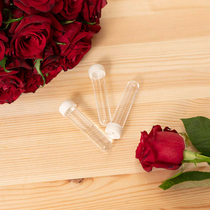 Vials Clear Premium Small 8mL with Cap Pack 50 (8cmH)