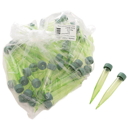 Vials Anchor Style Small 8mL with Cap Pack 50 Green (10cmH)