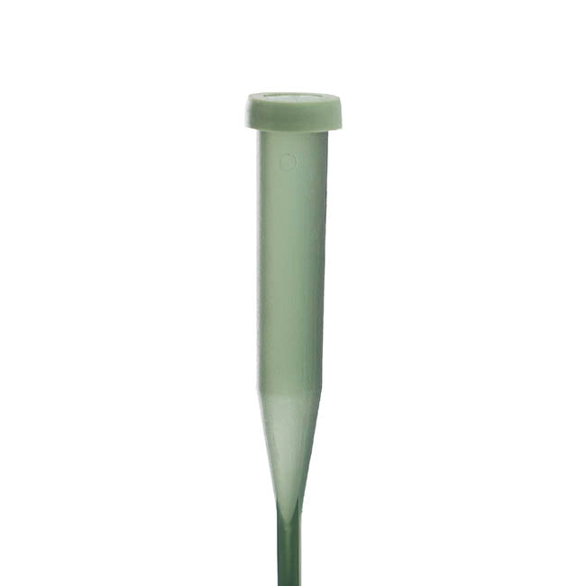 Orchid Vials Large With Stem & Cap Pack 10 Green (30cm)