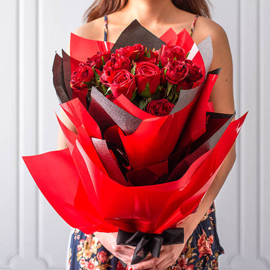 Coloured Cellophane 40 micron Red (50x70cm) Pack 150