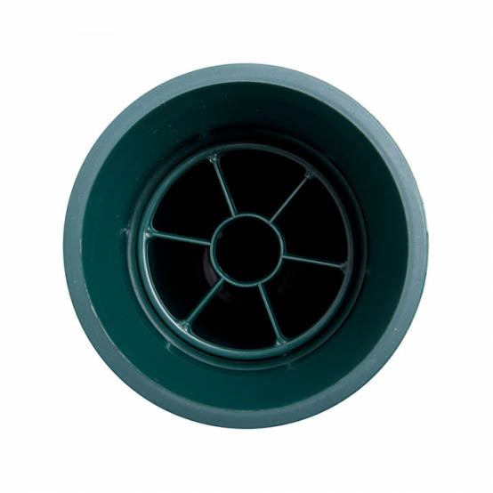 Cemetery Memorial Flower Vase with Spike Green (10Dx33cmH)