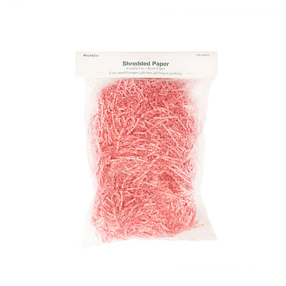 Premium Shredded Paper Filler Crinkle Cut Pink 150gm Bag