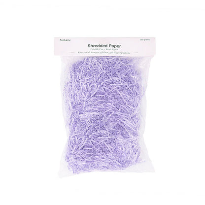 Premium Shredded Paper Filler Crinkle Cut Lilac 150gram Bag