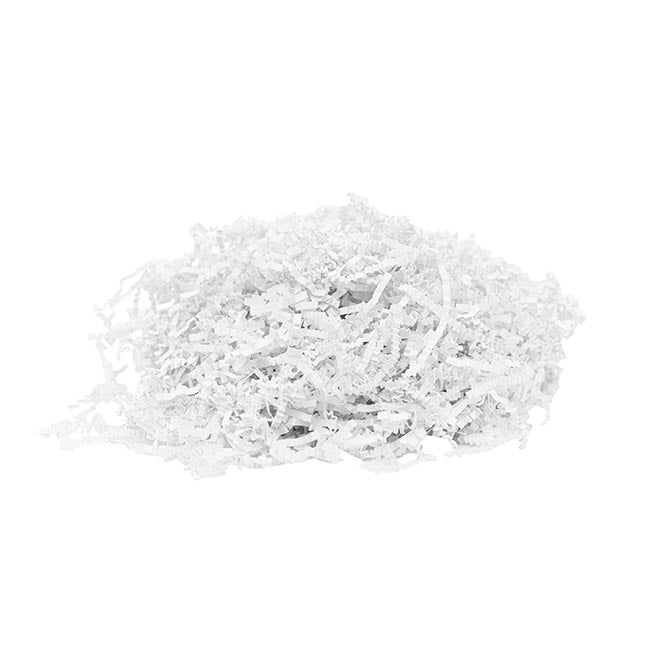 Premium Shredded Paper Filler Crinkle Cut White 150gram Bag