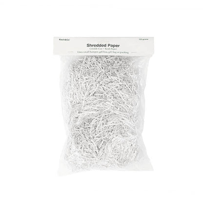 Premium Shredded Paper Filler Crinkle Cut White 150gram Bag