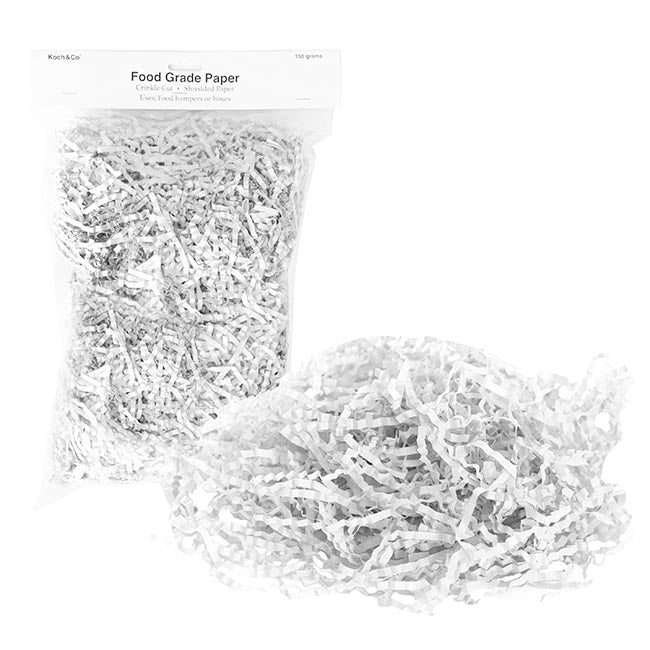 Shredded Paper Food Grade 4mm 40gsm White 1kg Box