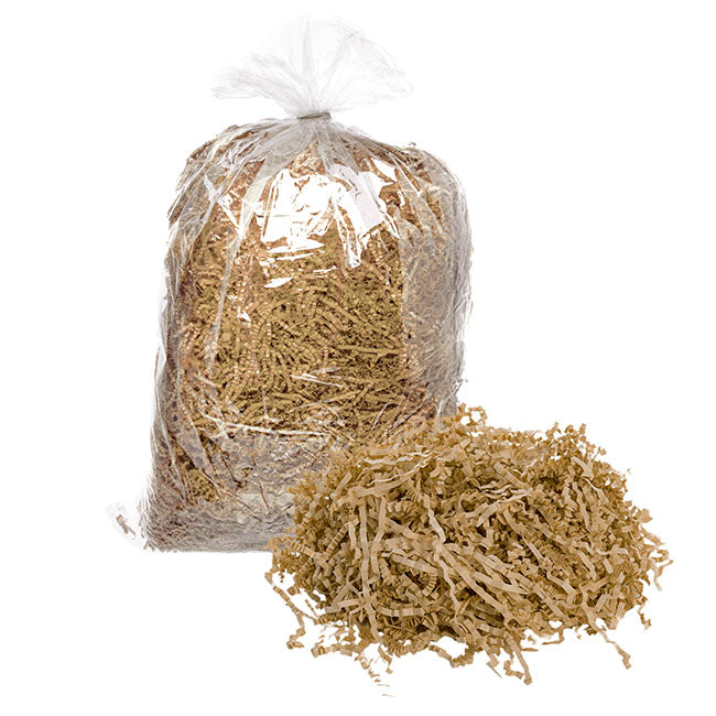 Premium Shredded Paper Filler Crinkle Cut BrownKraft 1kg Bag