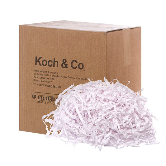 Shredded Paper Filler Food Grade 3mm White 1kg Box