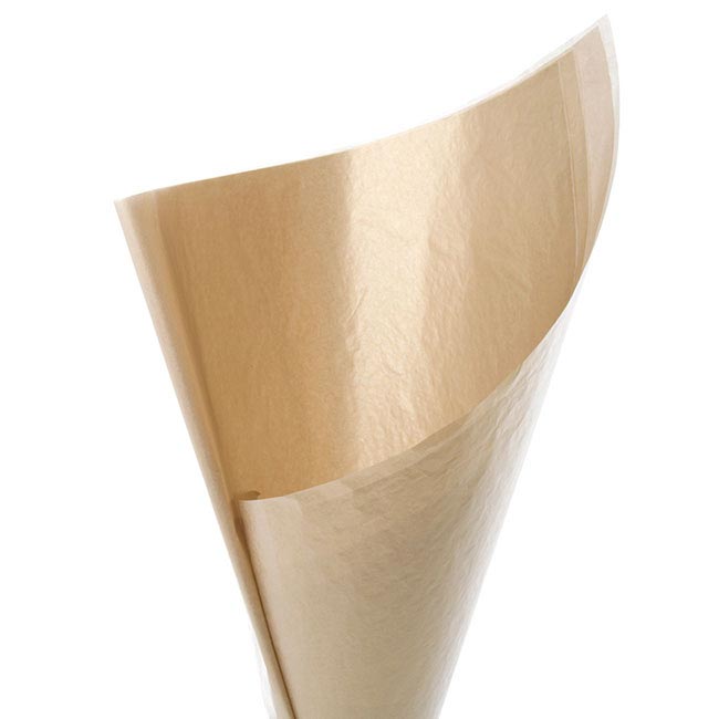 Metallic Tissue Paper Packs 100 17gsm Gold (50x73cm)