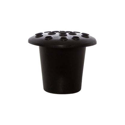 Cemetery Vase Black (13TDx7BDx10cmH) Black Lid