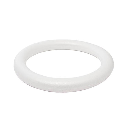 Polystyrene Wreath Full Round Edge (19Dx3cm) Pack 2
