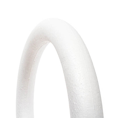 Polystyrene Wreath Full Round Edge (19Dx3cm) Pack 2