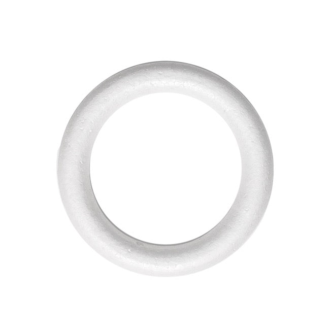 Polystyrene Wreath Full Round Edge (24.5Dx4cm) Pack 2