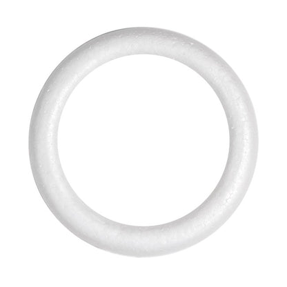 Polystyrene Wreath Full Round Edge (35Dx4.5cm) Pack 2
