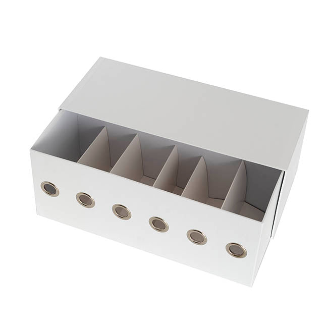 Ribbon Dispenser Box White (36x15x15cmH)