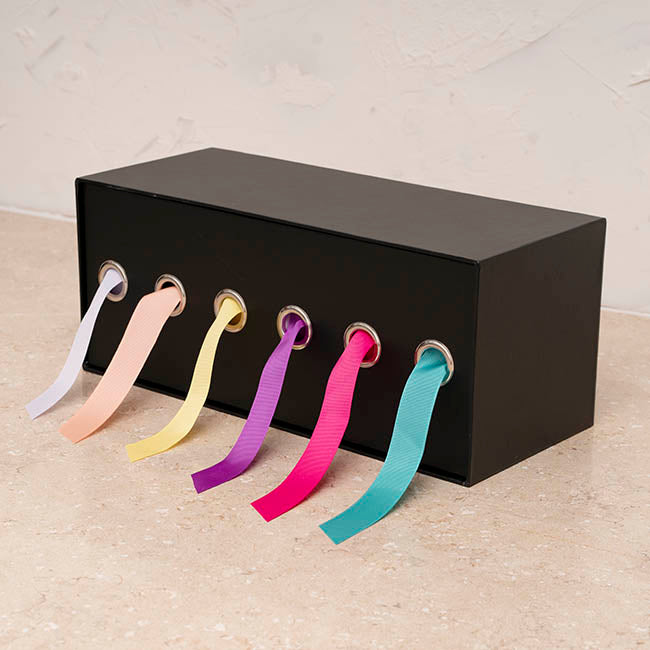 Ribbon Dispenser Box Black (36x15x15cmH)
