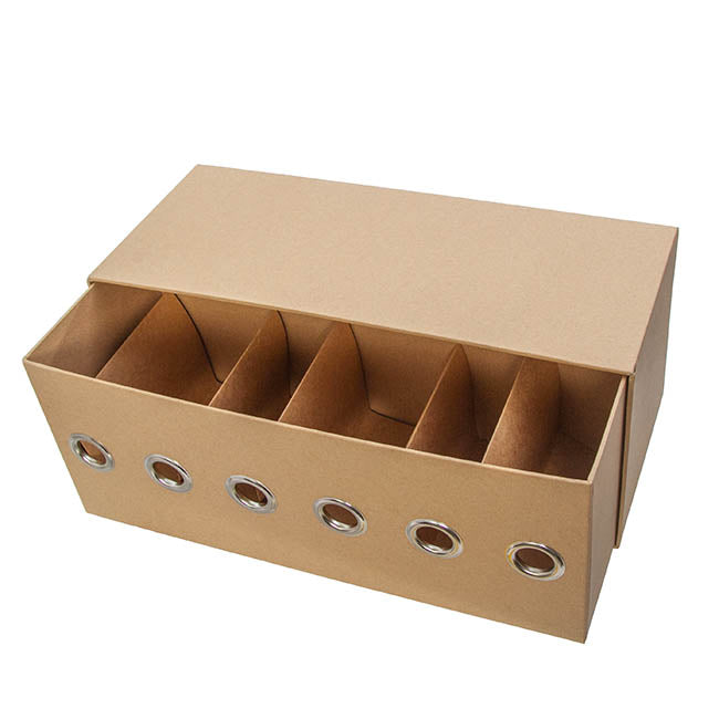 Ribbon Dispenser Box Natural (36x15x15cmH)