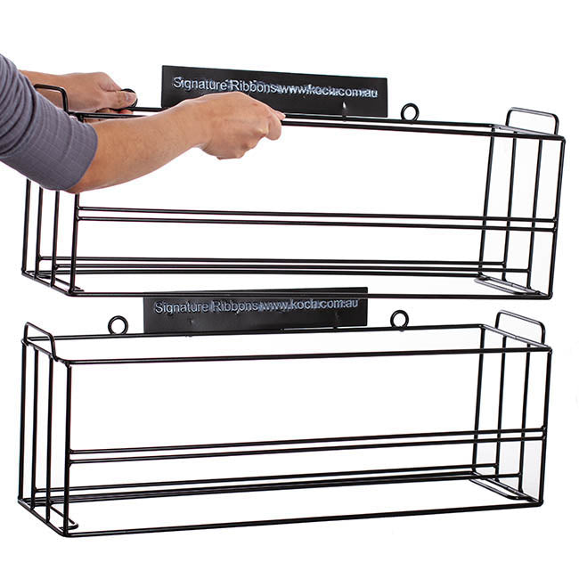 Ribbon Stand Stackable 62x18x23cmH Black