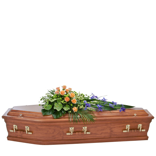 Interflora Iris and Rose Coffin Spray Suitable for Service