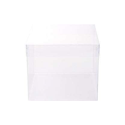Cello Acetate PVC Corsage Box (14x14x12cmH) Square Clear
