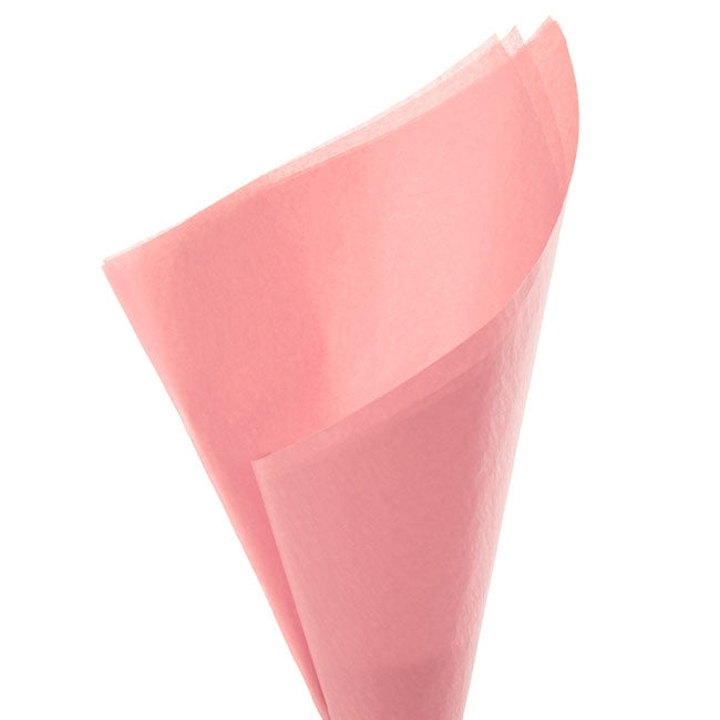 Tissue Paper Pack 480 Deluxe Acid Free 17gsm Pink (50x75cm)