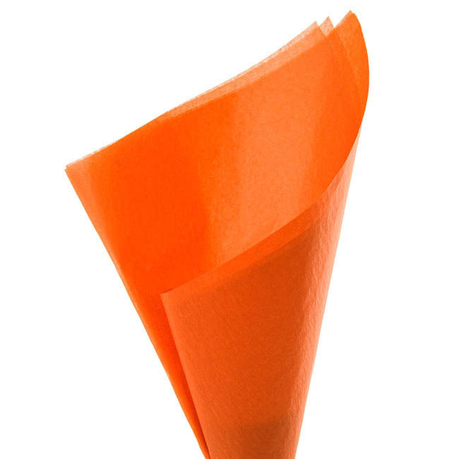 Tissue Paper Pack 480 Deluxe Acid Free 17gsm Orange(50x75cm)