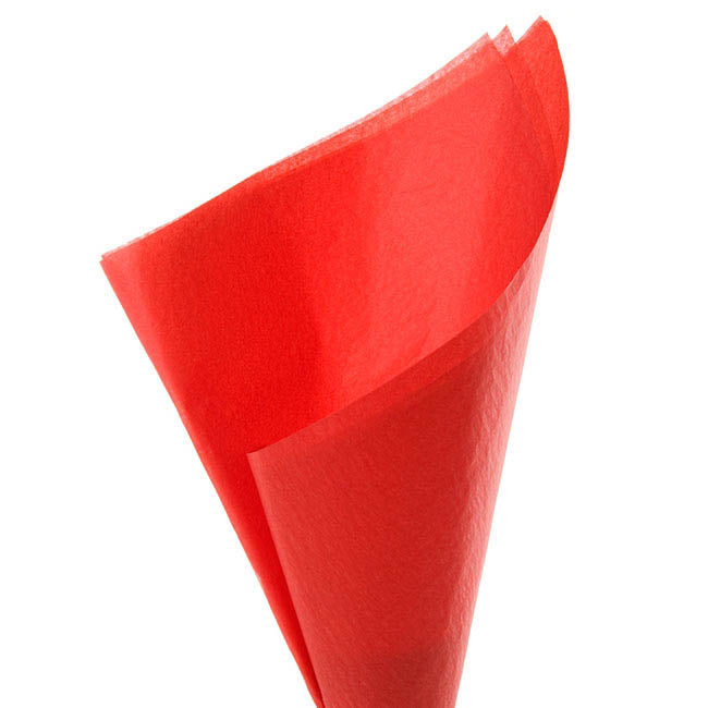 Tissue Paper Pack 480 Deluxe Acid Free 17gsm Red (50x75cm)