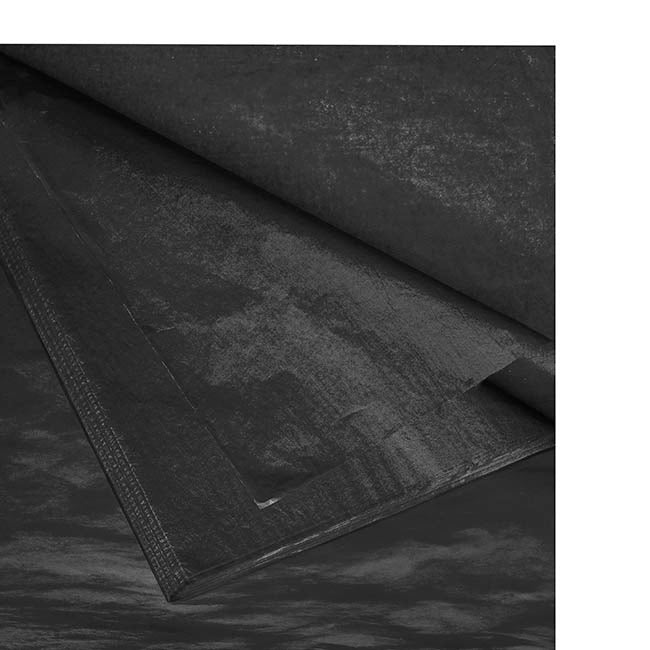 Tissue Paper Pack 100 Acid Free 17gsm Black (50x75cm)